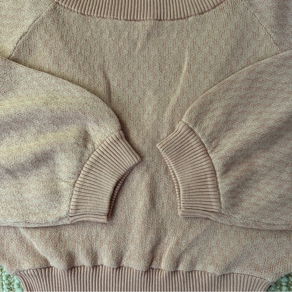 NWT Free People Begin Again Midi Sweater Dress in Peach/Pink/Mink Combo - Small - Picture 8 of 14